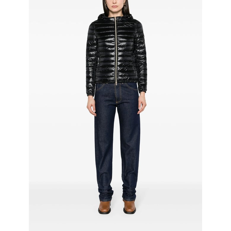 puffer jacket feather down black by Selfnex