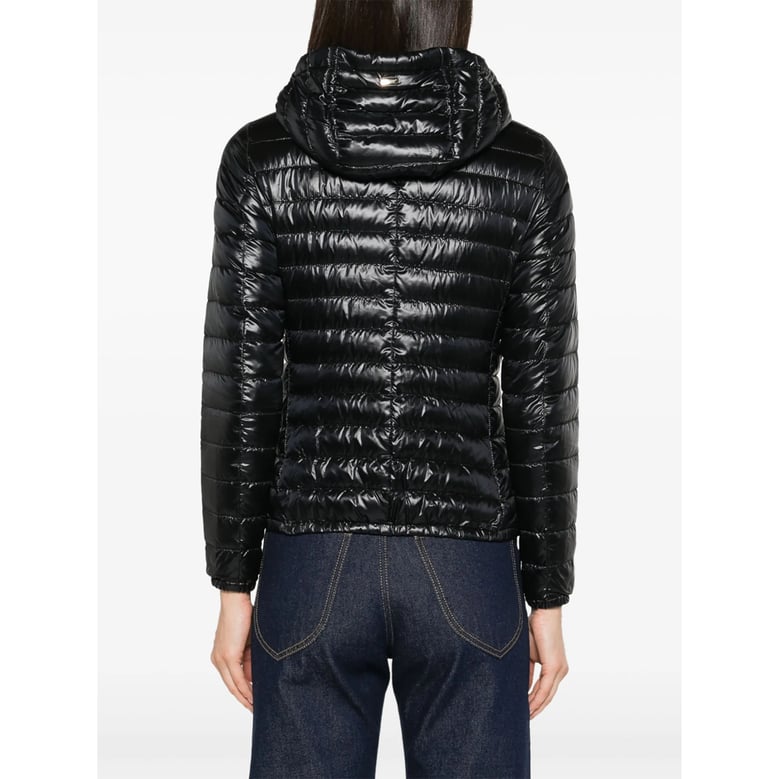 puffer jacket feather down black by Selfnex