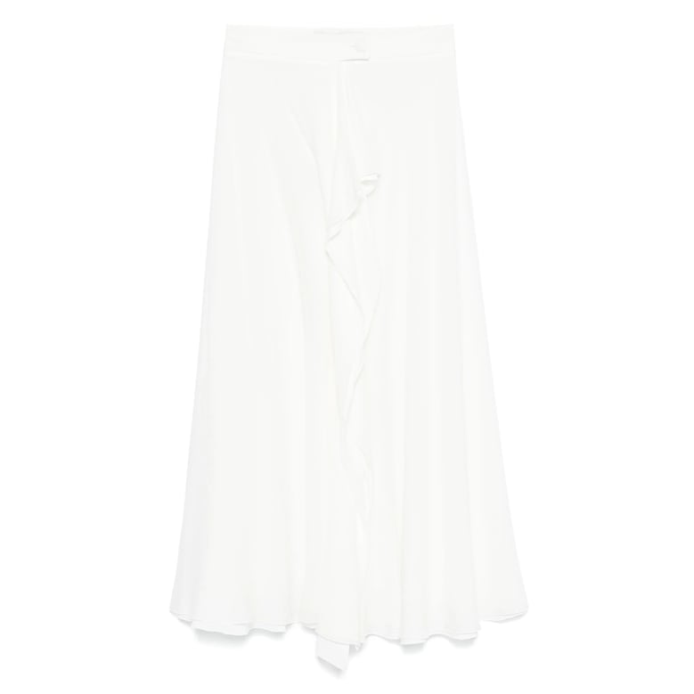 skirt a-line silk white by Selfnex