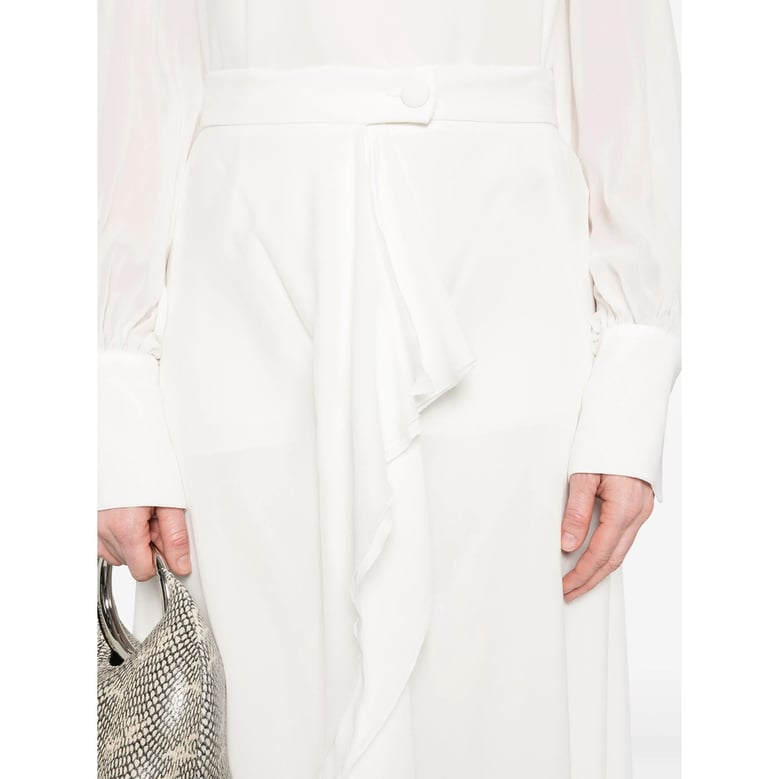 skirt a-line silk white by Selfnex