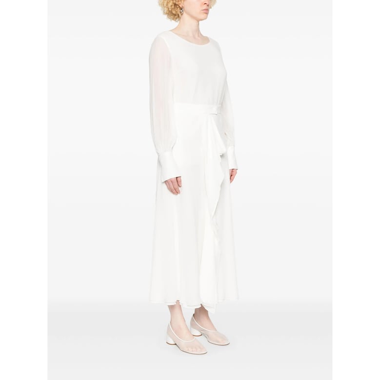 skirt a-line silk white by Selfnex