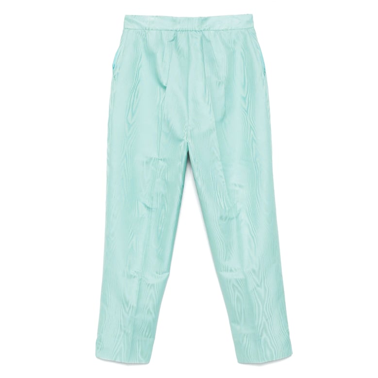 tapered trousers in turquoise blue-green by Selfnex