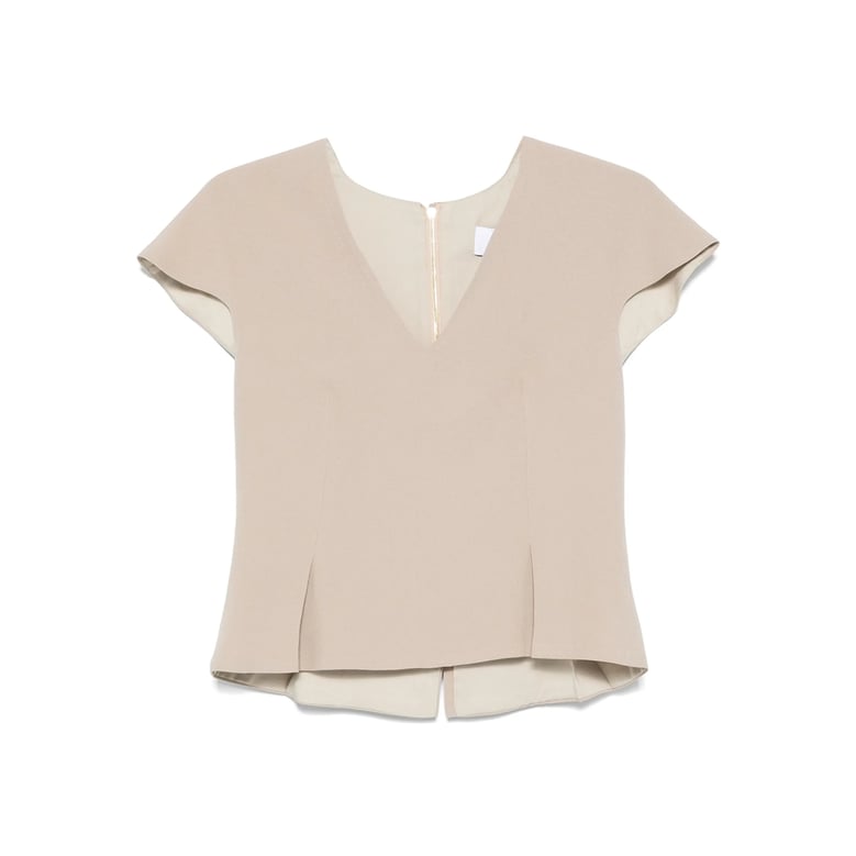 blouse top de santis sesame beige by Selfnex