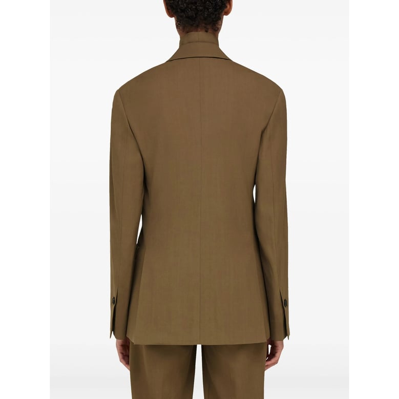 blazer wool-blend ochre brown by Selfnex