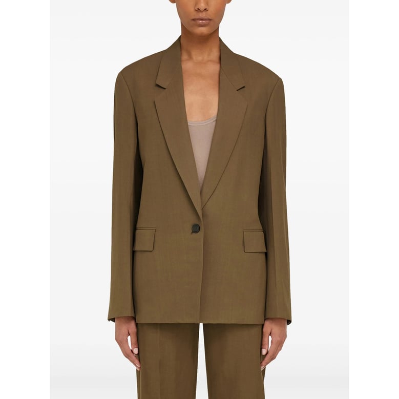 blazer wool-blend ochre brown by Selfnex