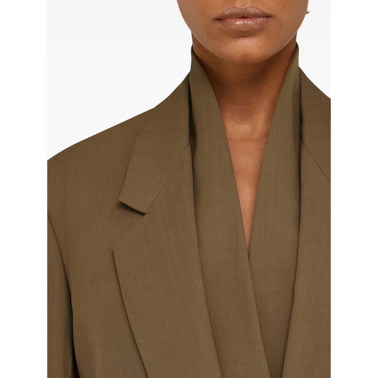 blazer wool-blend ochre brown by Selfnex