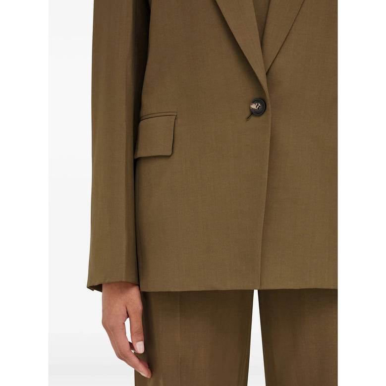 blazer wool-blend ochre brown by Selfnex