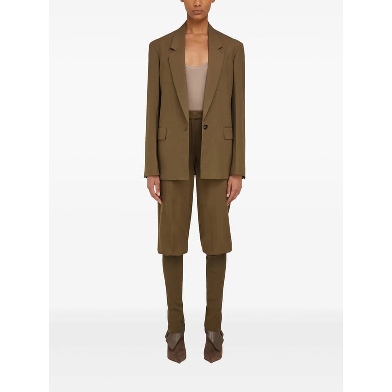 blazer wool-blend ochre brown by Selfnex