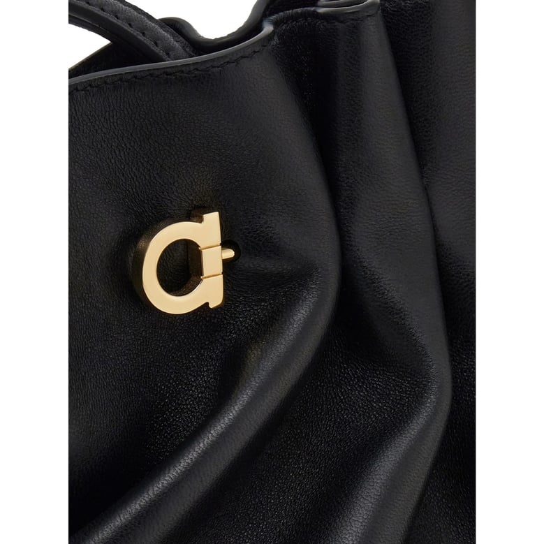 ferragamo soft black shoulder bag by Selfnex