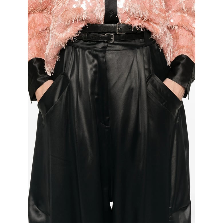 niccolò pasqualetti black tapered trousers by Selfnex