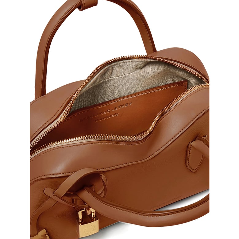 brown two-way zip satchel bag by Selfnex