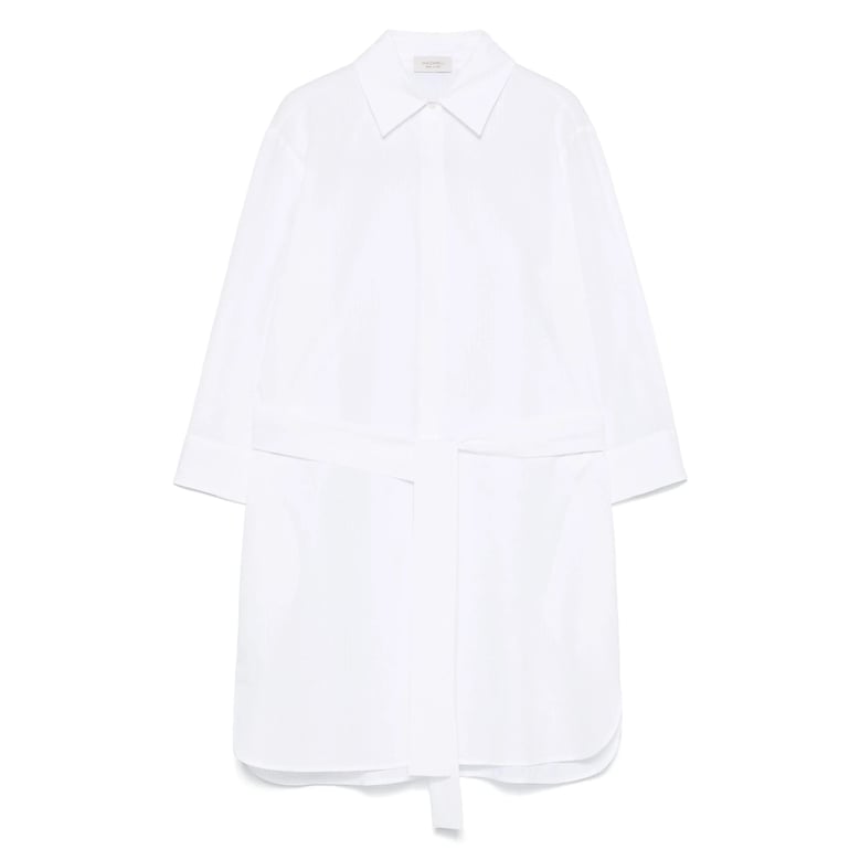 white shirt with pussy-bow collar by Selfnex