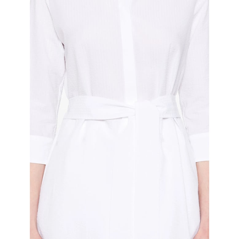 white shirt with pussy-bow collar by Selfnex