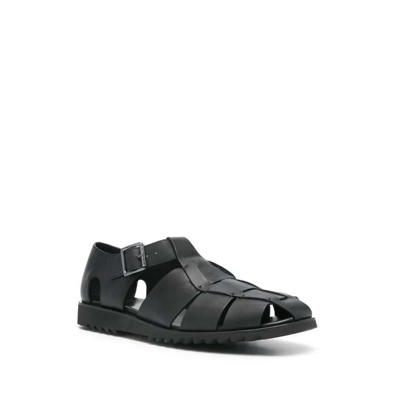 sandals calf leather black by Selfnex
