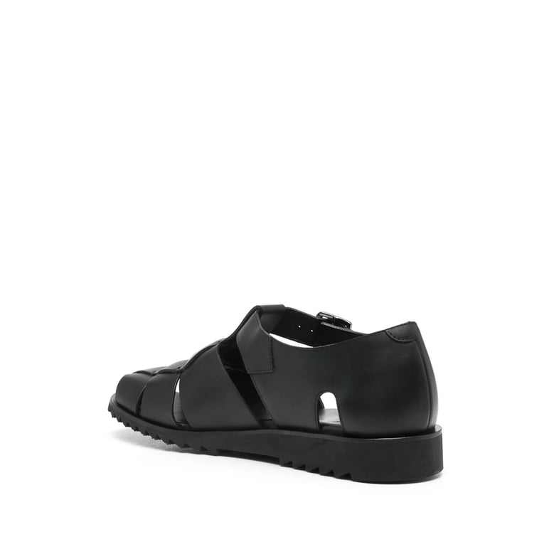 sandals calf leather black by Selfnex