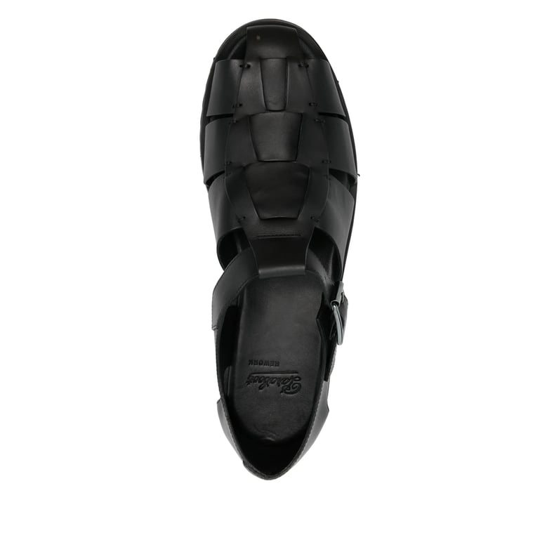 sandals calf leather black by Selfnex