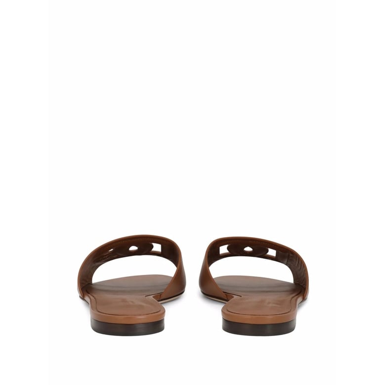slides brown calfskin by Selfnex