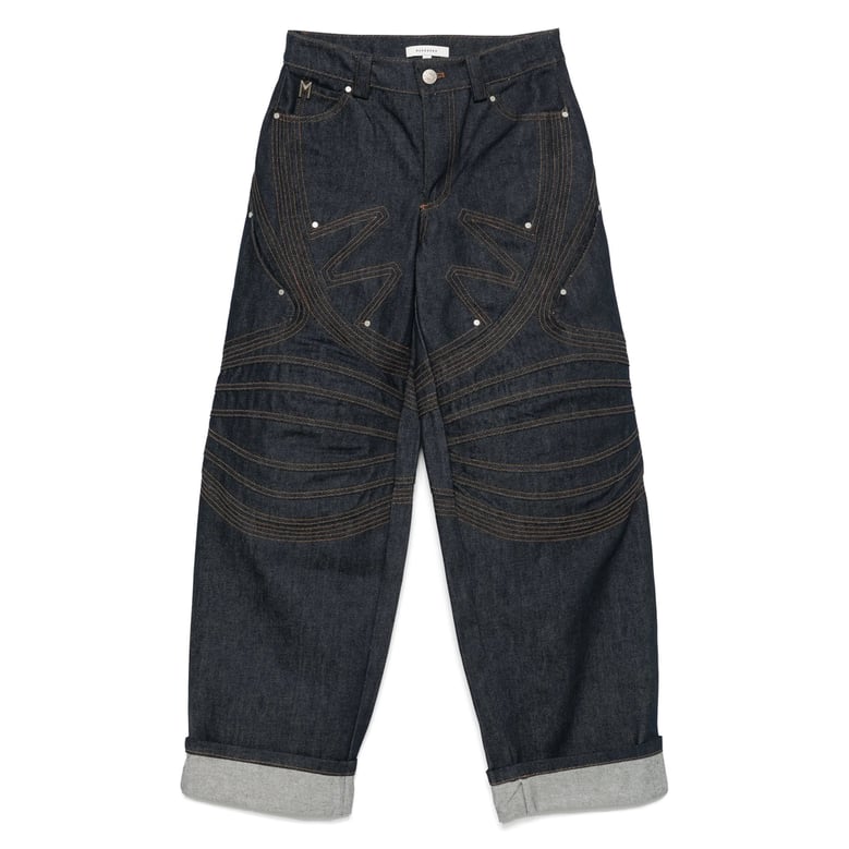 markgong wide-leg jeans by Selfnex