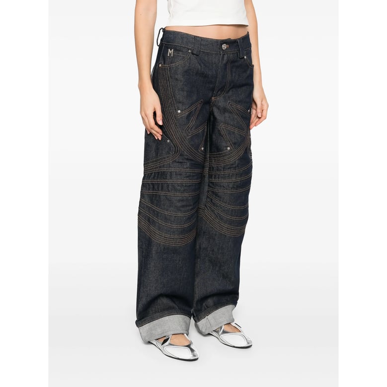 markgong wide-leg jeans by Selfnex