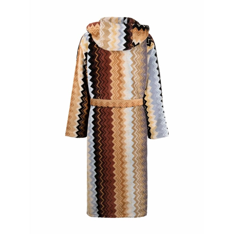 cotton dressing gown brown/black by Selfnex