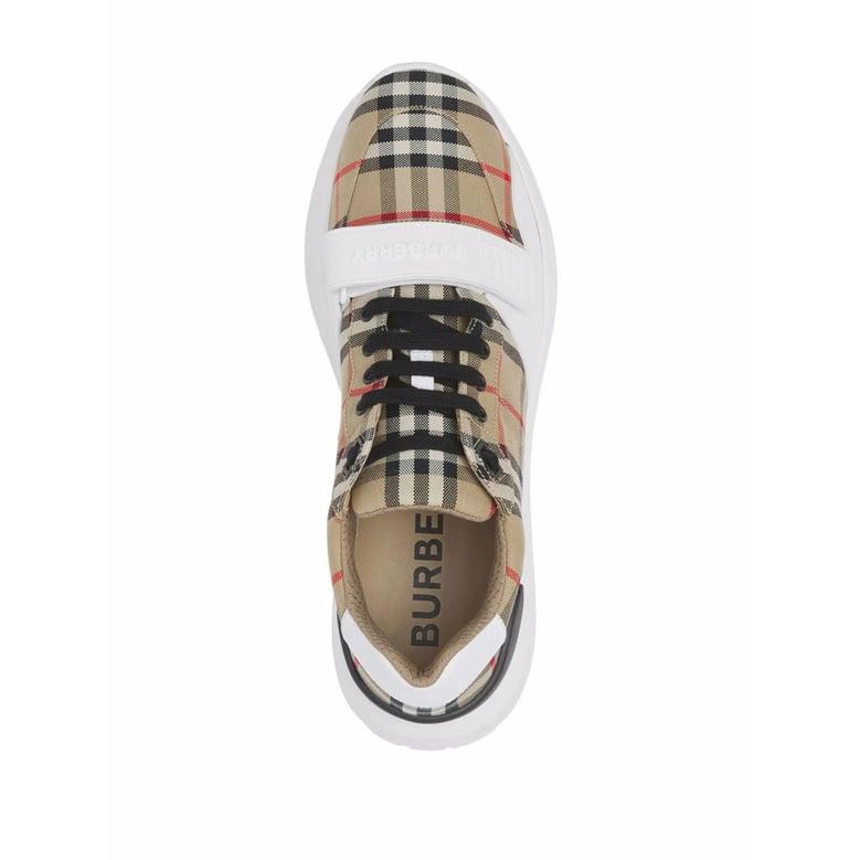 trainers vintage check neutrals/white by Selfnex