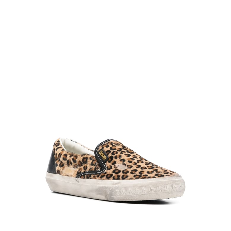 sneakers calf hair brown/black by Selfnex