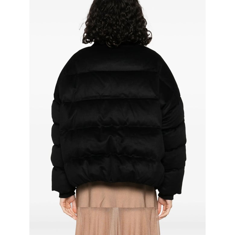 puffer jacket black cashmere-wool by Selfnex