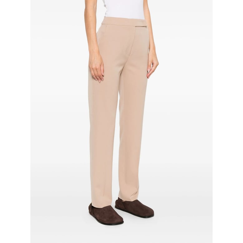 trousers slim-fit virgin wool beige by Selfnex