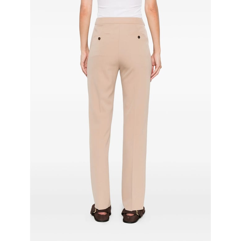 trousers slim-fit virgin wool beige by Selfnex