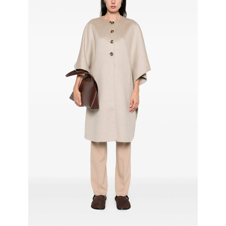 trousers slim-fit virgin wool beige by Selfnex