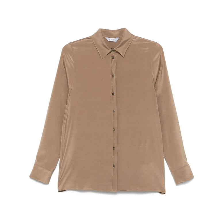 shirt avion brown silk by Selfnex