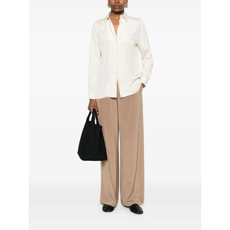 trousers bonn silk brown by Selfnex