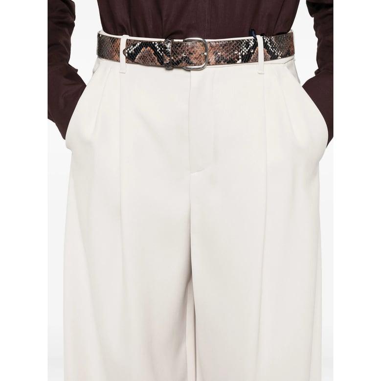 tailored trousers in light beige by Selfnex