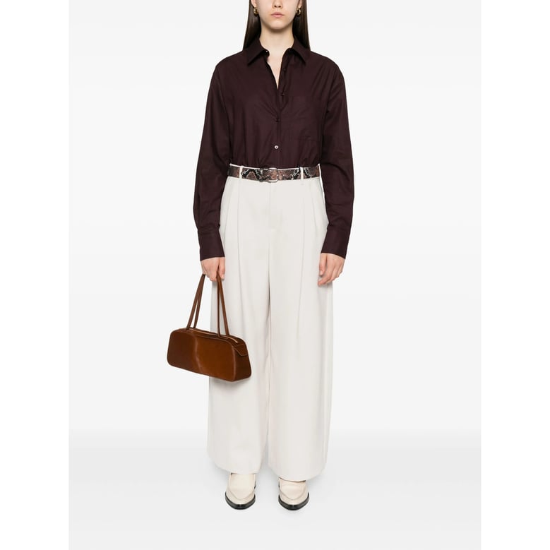 tailored trousers in light beige by Selfnex