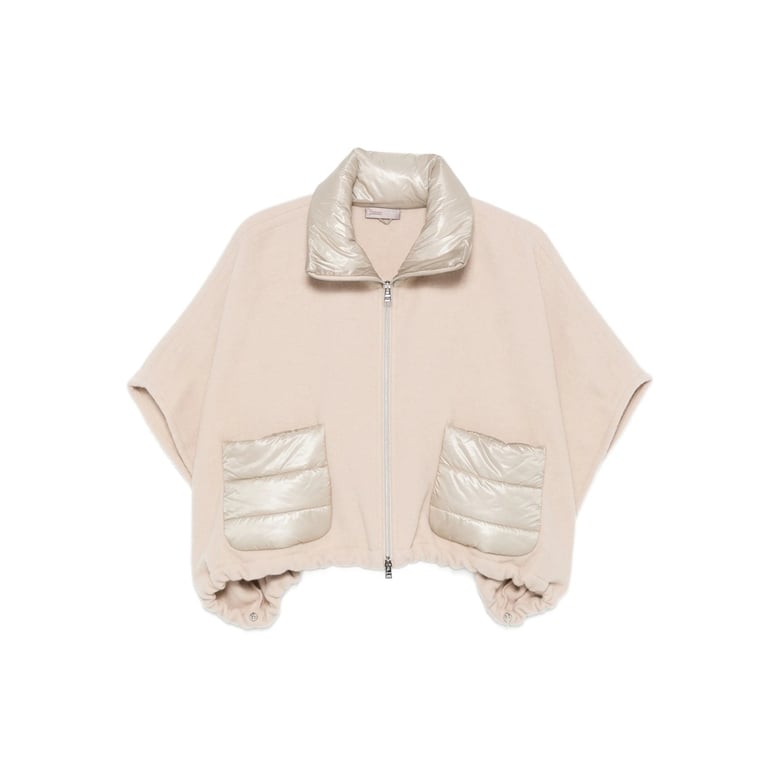 cape quilted cashmere-wool light beige by Selfnex
