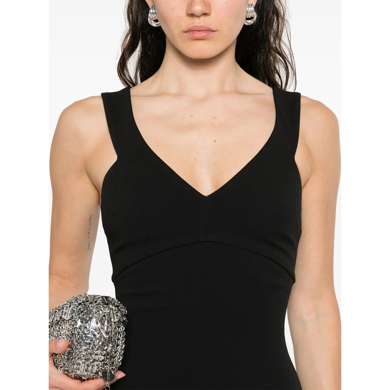 dress v-neck black by Selfnex