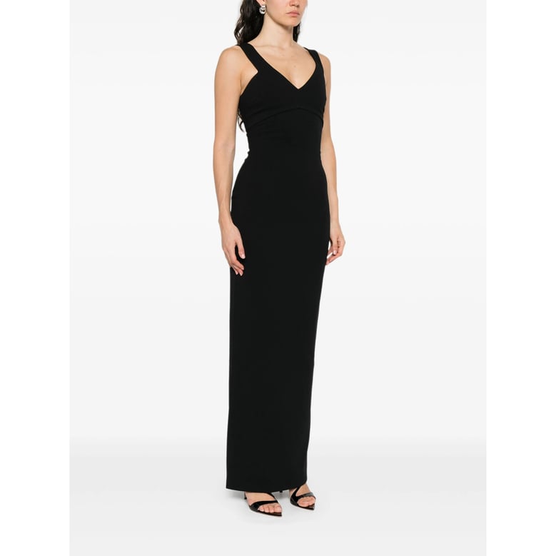 dress v-neck black by Selfnex