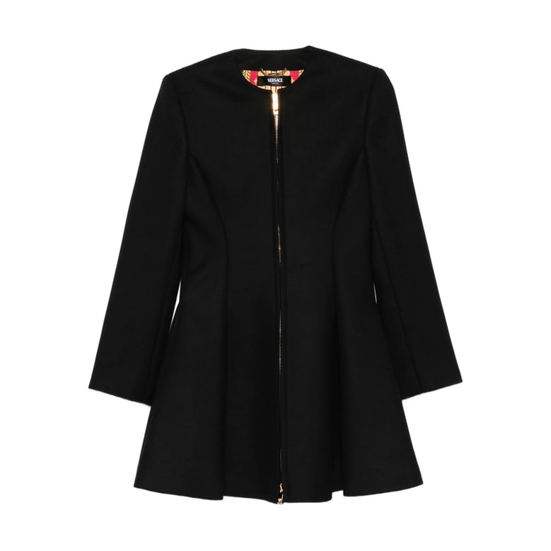 coat with flared hem by Selfnex
