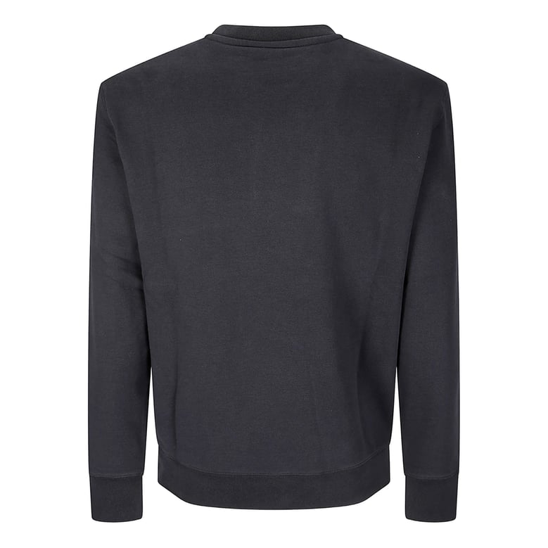 black cotton sweatshirt with fox embroidery by Selfnex