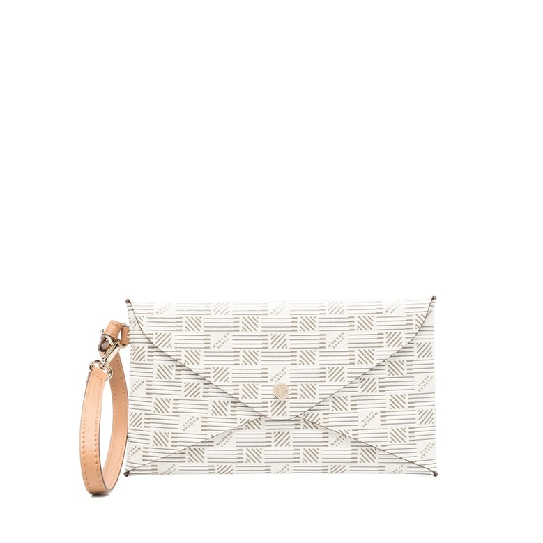 small leather goods in light beige by Selfnex