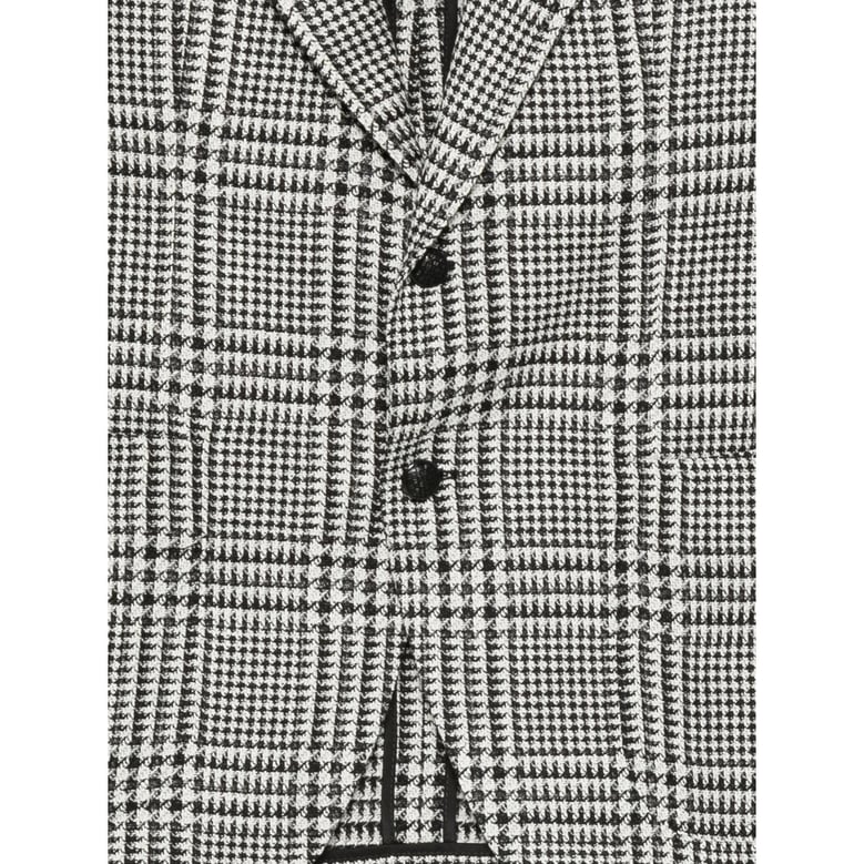 jacket checked black/white by Selfnex