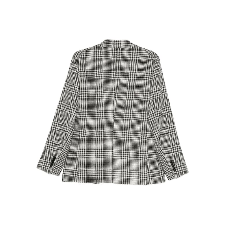 jacket checked black/white by Selfnex