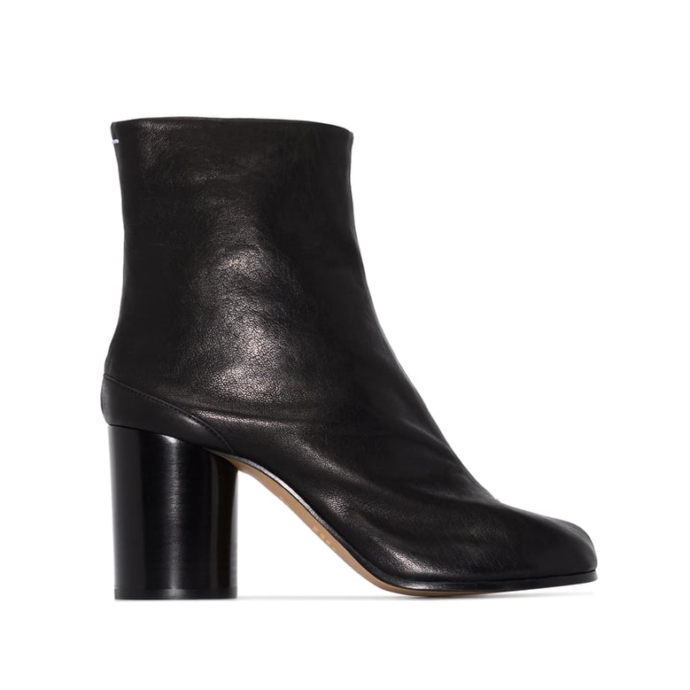 ankle boots tabi black lambskin by Selfnex