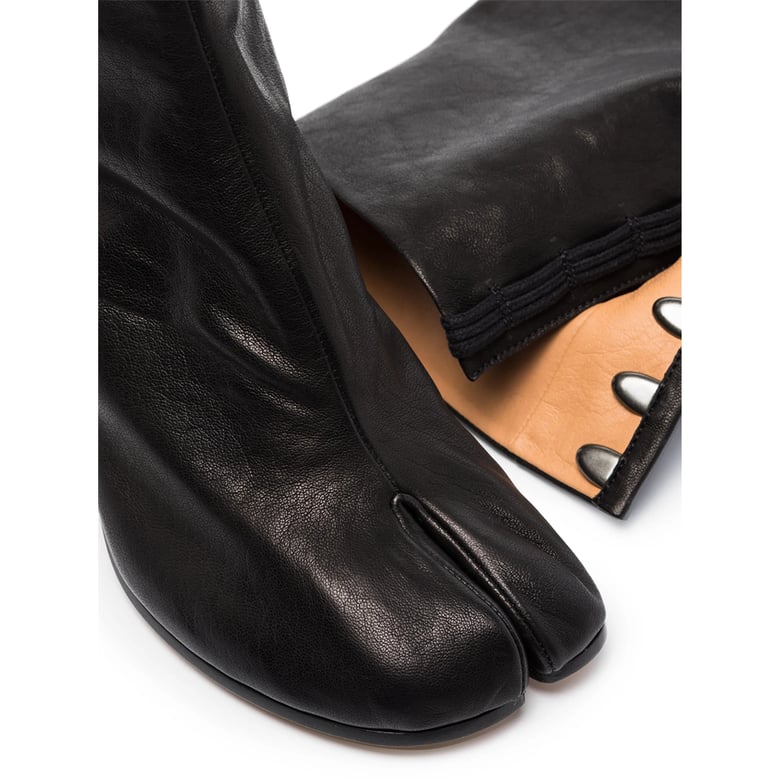 ankle boots tabi black lambskin by Selfnex