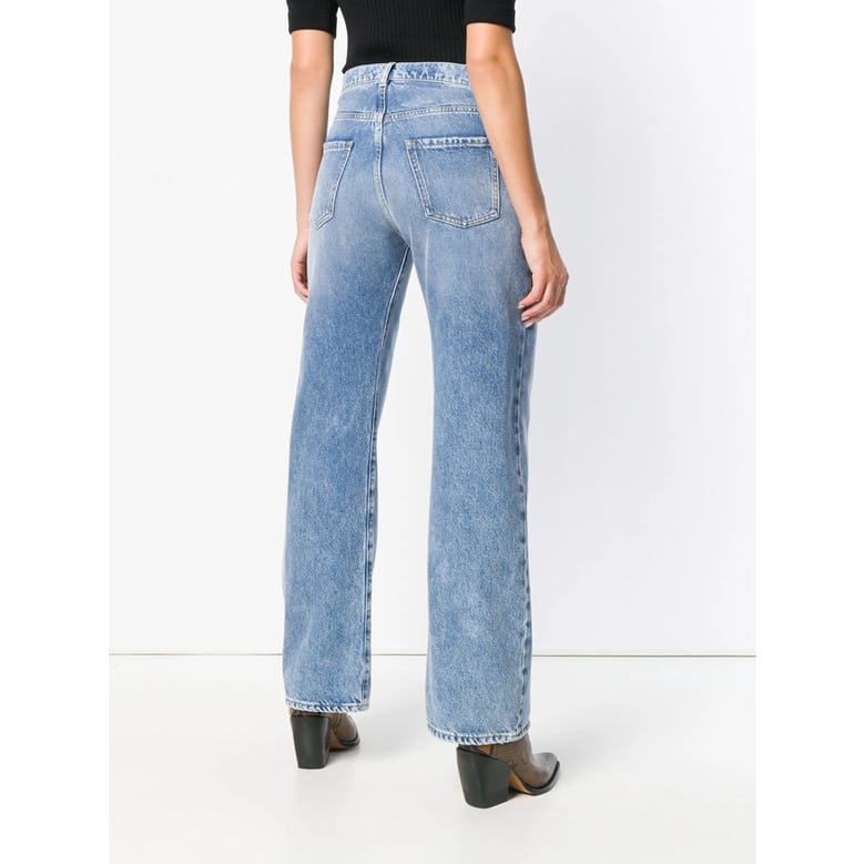 bootcut jeans in light blue denim by Selfnex