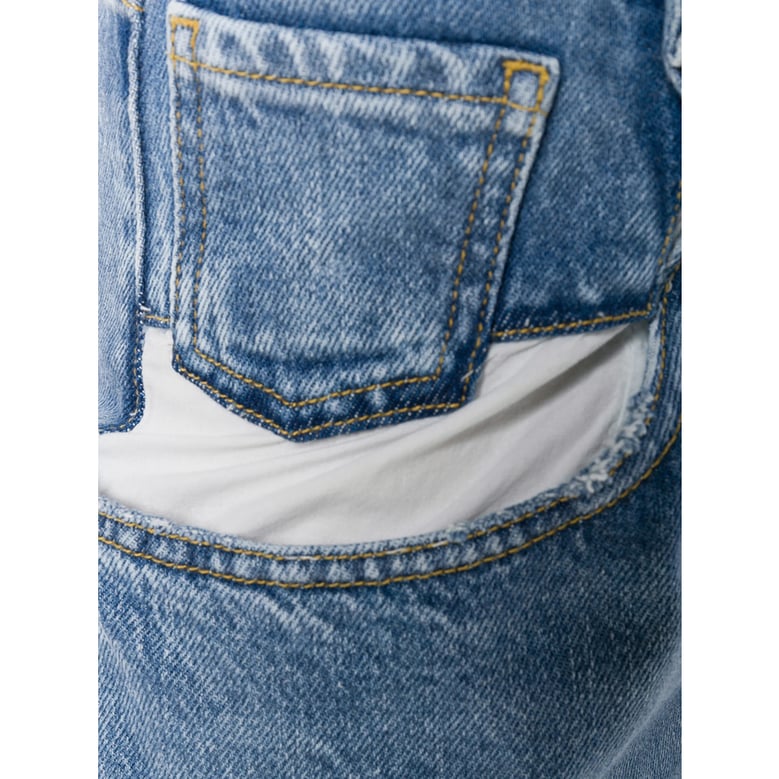 bootcut jeans in light blue denim by Selfnex