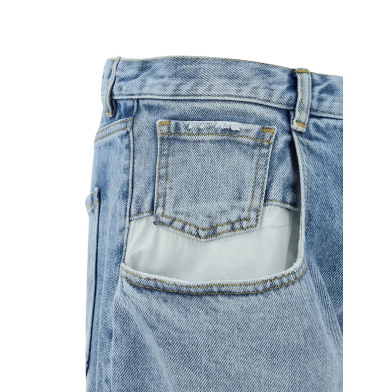 bootcut jeans in light blue denim by Selfnex