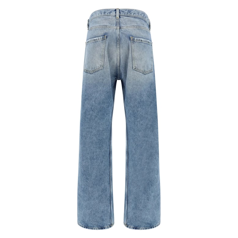 bootcut jeans in light blue denim by Selfnex