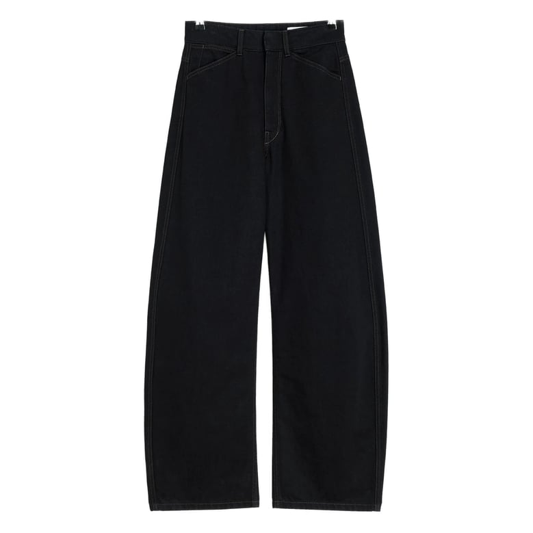 wide-leg jeans black by Selfnex
