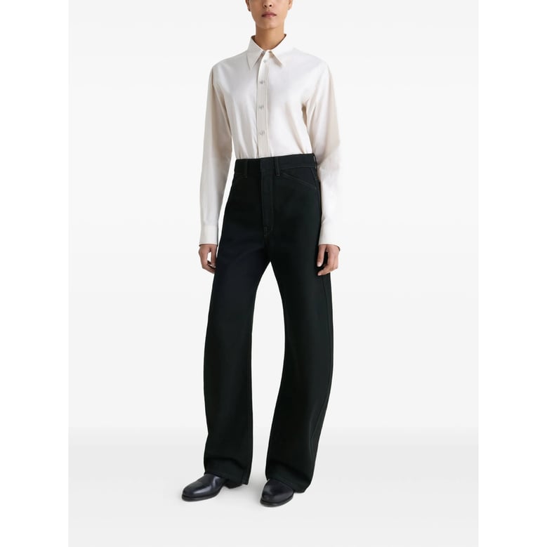 wide-leg jeans black by Selfnex